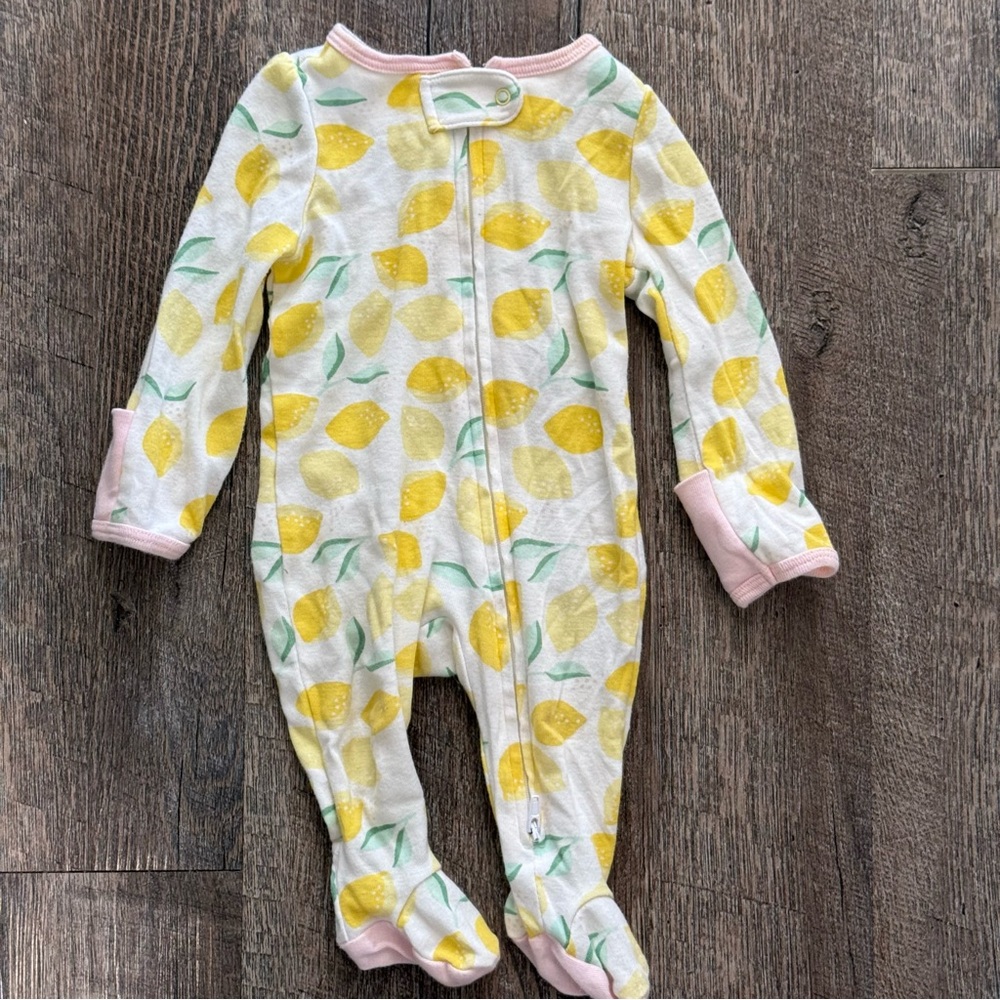 Lemon Print Baby Footie (Bundle!)